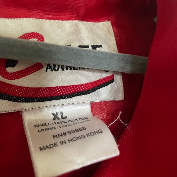 Red Dupont Nascar jacket with flame sleeve details. Size XL - Picture 4 of 6